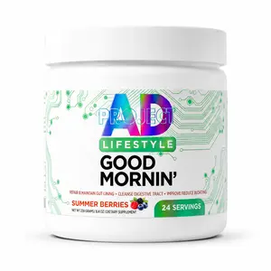 AD LIFE Good Mornin' Gut Detox & Digestion Support Powder with Apple Cider Vinegar L-Glutamine & Aloe Vera for Fast Acting Bloating Relief & Face Debloat - Morning Detox Drink for Reduced Bloating