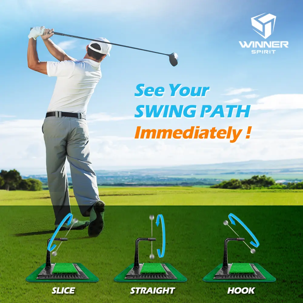 WINNER SPIRITリアルスイング300 WINNER SPIRIT Real Swing 300 Golf Swing & Hitting Trainer, True