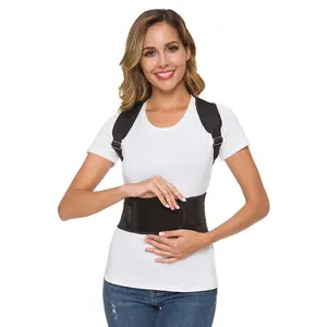 Adult Back Strap Adjustable Magnetic Orthotics Sitting Position Open Shoulder Girdle Waist Strap