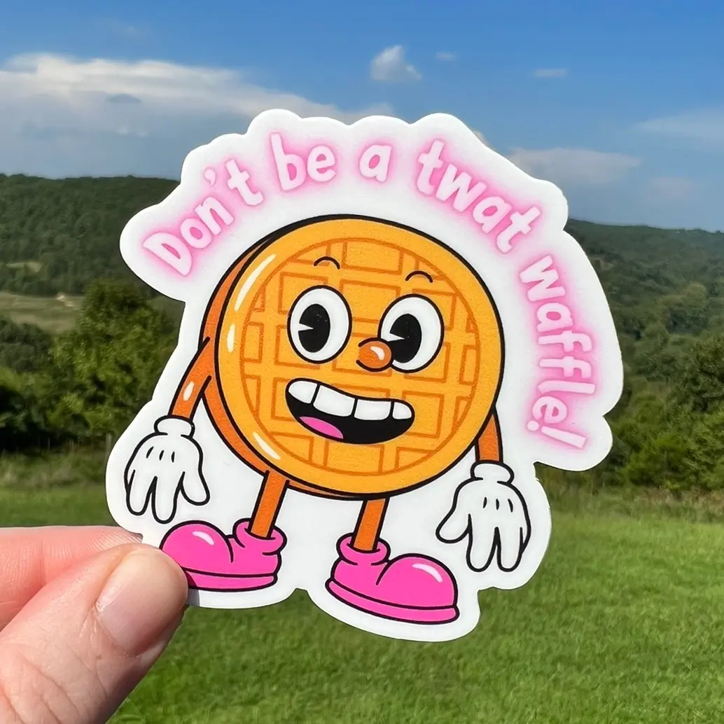 “T**t Waffle” Vinyl Sticker