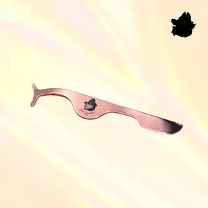 LoboLashes Eyelash Applicator - Stainless Steel Rose Gold Makeup Tool for Sophisticated Application