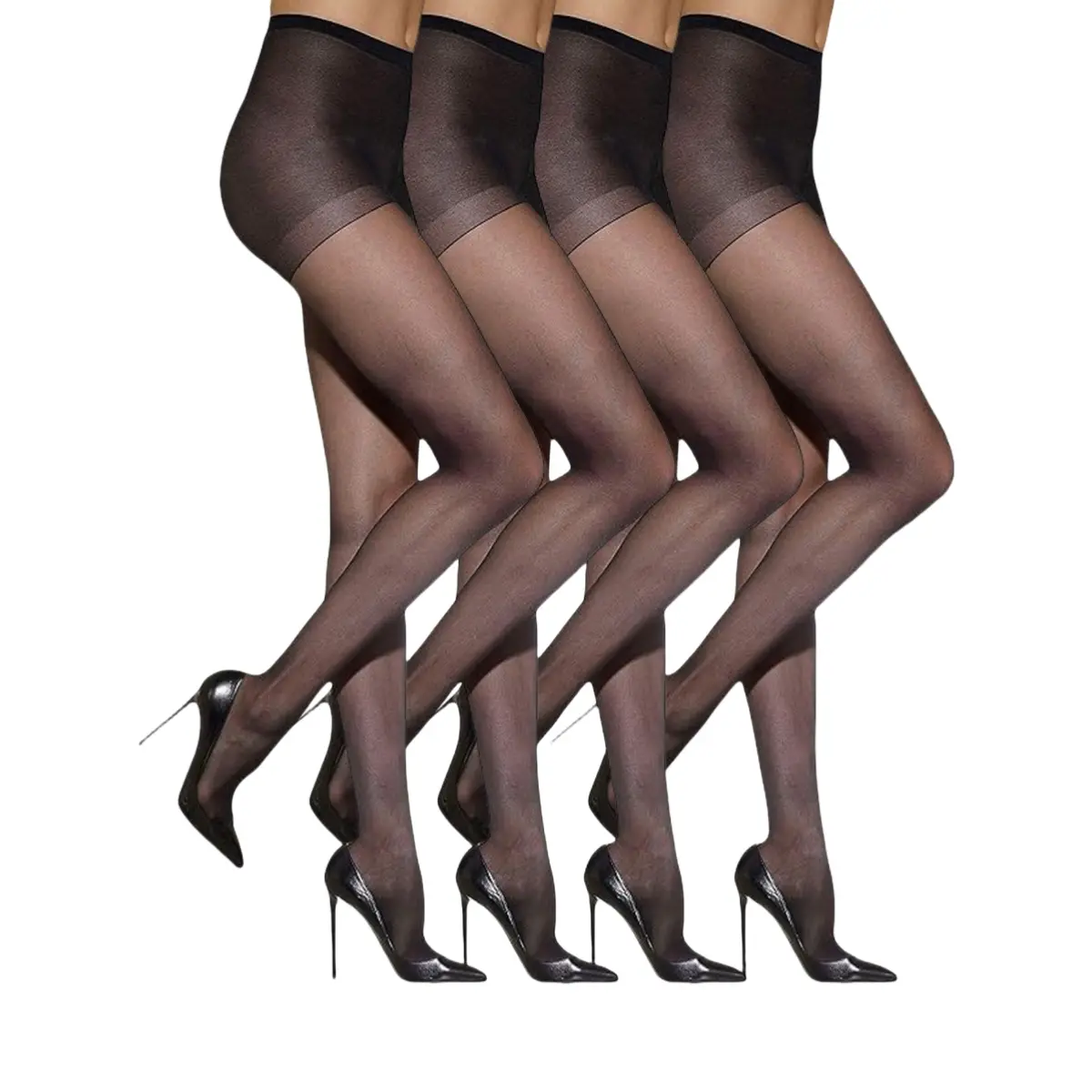 4pairs/2 pairs of silk stockings, women's thin black silk stockings, plus sexy spring and autumn styles, summer full transparent black flesh colored pantyhose, and pantyhose