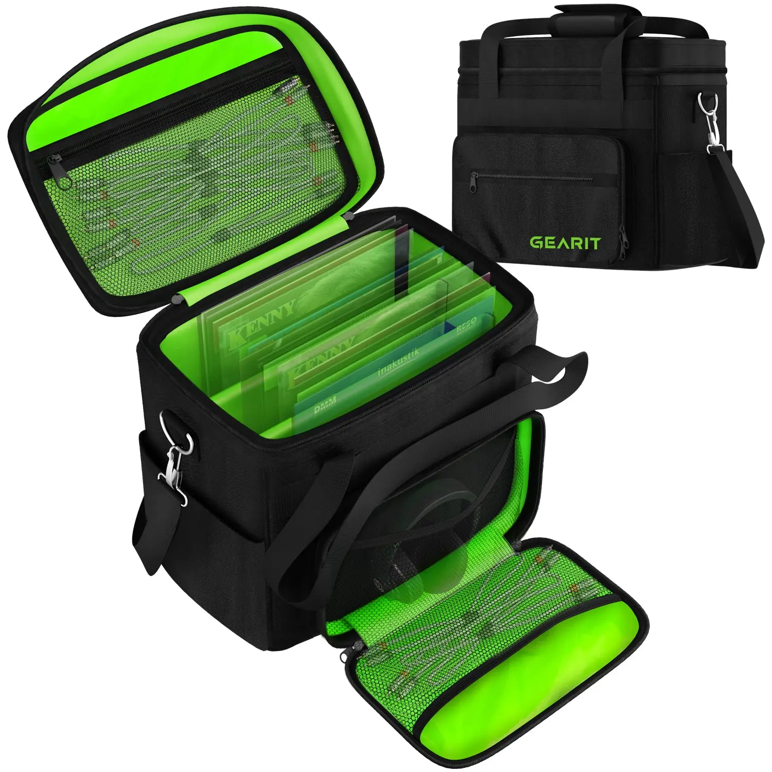 12" Vinyl Record Carrying Bag Fits Up to 60 Records