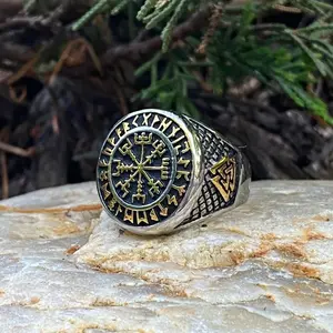 Vegvisir Compass Ring