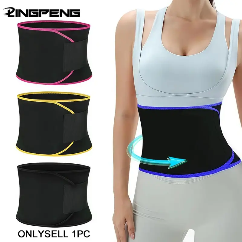 Sports Waist Trainer for Women, Waist Trimmer Cincher, 1 Count Adjustable Velcro Waist Trimmers, Fitness Accessories for Home Gym Workout, Waist Trimmer Belt, Waist Training Belt