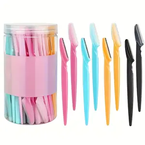 20 pcs Stainless Steel Eyebrow Razors Eyebrow Facial Trimmer - Fragrance-Free Multi-Purpose Body Hair Removal Tools for Effortless Grooming