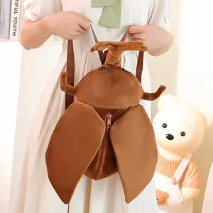 45cm Insect Series Unicorn Fairy Helmet Beetle Filled Toys Backpack Funny Insect Backpack Children's Holiday Gifts