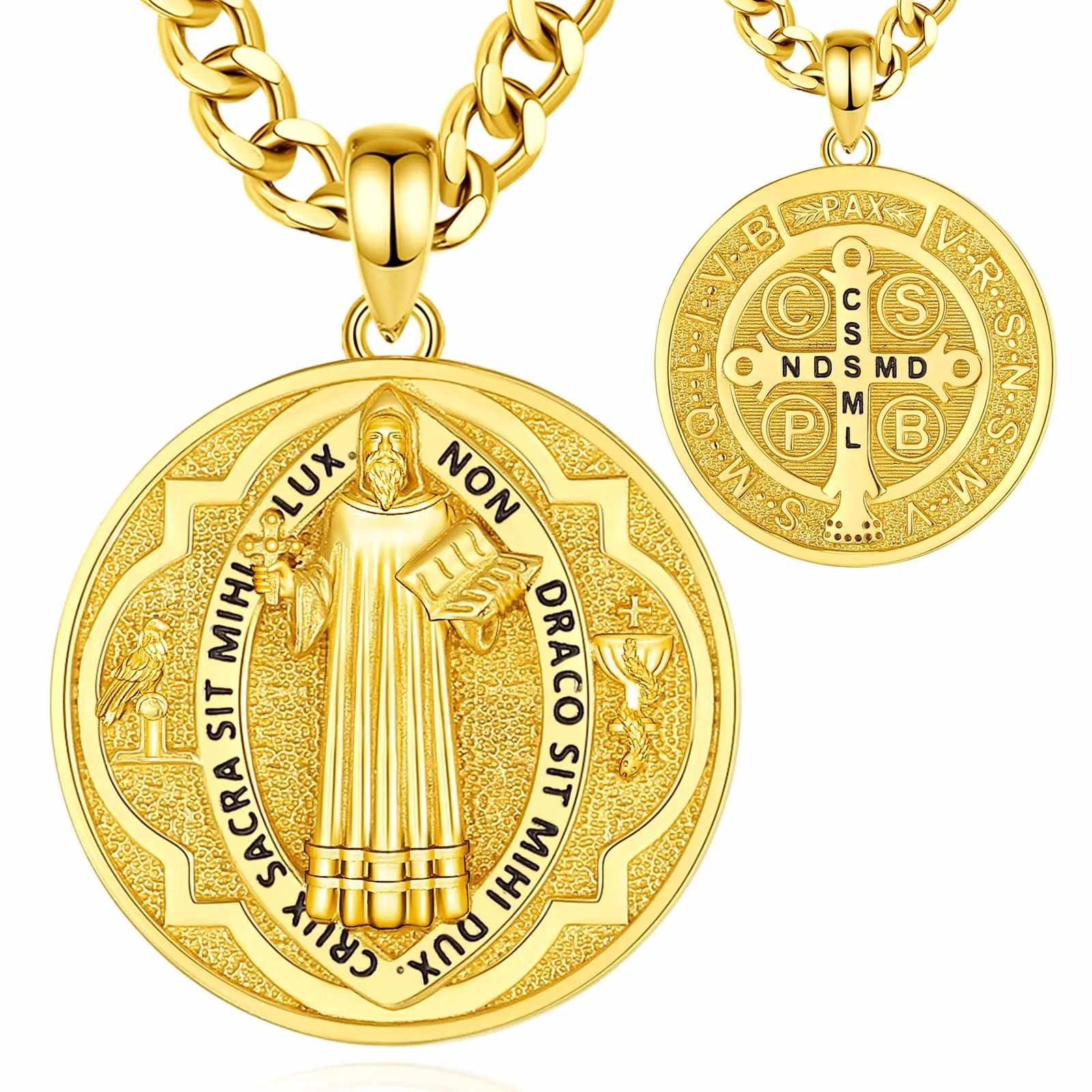 Style 3 Gold-plated St. Benedict