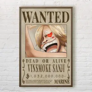 One Piece Wanted Posters UPDATED POST-WANO Japanese Anime Poster Sanji