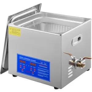 【DealsForYouDays】 VEVOR 15L Ultrasonic Cleaner with Digital TimerHeater Professional Ultrasonic Cleaner 40kHz Advanced Ultrasonic Cleaner 110V for Wrench Screwdriver Repairing Tools Industrial Parts Mental Cleaningdealsforyoudays