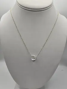 AIRA 10 Karat Gold Heart-Shaped Necklace, 20" Costume Jewelry Chain, Heart Accents Fashion Accessory for Enthusiasts, Gold Heart-Shaped Necklaces, Heart Accents Necklaces