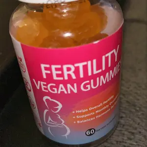 Fertility Gummies for Women to Get Pregnant Fast, Folic Acid Conception Gummies to Boost Fertility for Her, 60 Count Fertility Vitamin Gummy Support Hormone Balance, Ovulation & Period Cycle