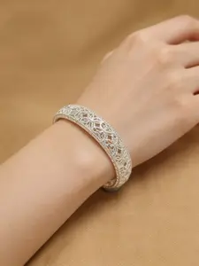 Elegant Silver Color Women's Open Cuff Bangle Bracelet, Butterfly Cutout Design, Lightweight Luxury Ladies' Jewelry, Casual Style, All Seasons, Elegant Accessory