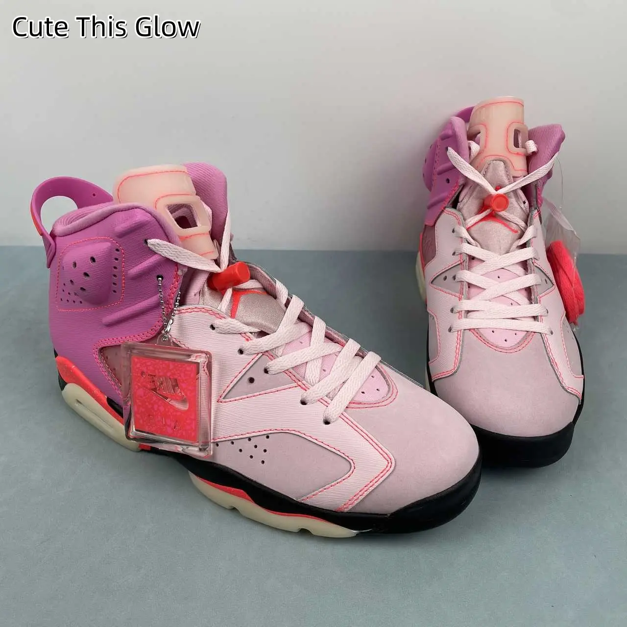 Women Color Block High Top Athletic Sneakers | Pink Purple Suede Leather Upper | Padded Ankle Collar Support | Shock Absorbing Midsole | For Daily Streetwear & Light Training | Relieves Foot Soreness After Long Walks