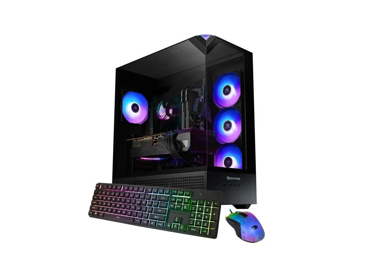 iBUYPOWER Element Gaming PC Desktop Computer Intel Core Ultra 7 270K Plus CPU, NVIDIA GeForce RTX 5070 12GB GPU, 32GB DDR5 RAM, 1TB NVMe SSD, Windows 11 Home, Keyboard, Mouse - Black