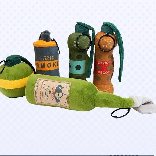 Grenade Themed Noise-Making Plush Gadget