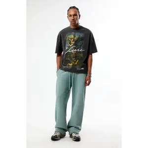Pacsun Men's Blue Fleece Extreme Baggy Sweatpants