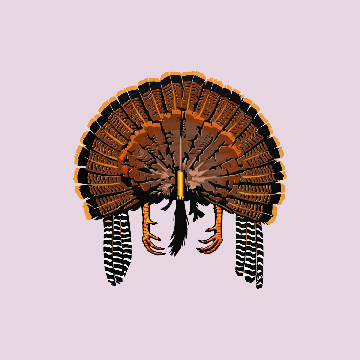 Turkey Hunting Sticker, Shotgun Shell Wild Turkey Fan Decal, Hardcore Hunter Vinyl for Truck Laptop