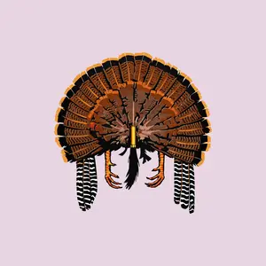 Turkey Hunting Sticker, Shotgun Shell Wild Turkey Fan Decal, Hardcore Hunter Vinyl for Truck Laptop