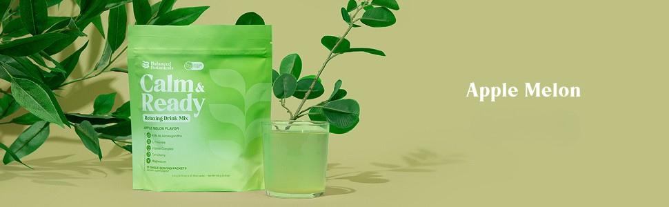 Balanced Botanicals Calm and Ready Powder Drink Mix, with Magnesium Glycinate, Ashwagandha KSM 66, L Theanine, and Tart Cherry, Relaxation Support Supplement Balanced Botanicals Calm and Ready Powder Drink Mix, with Magnesium Glycinate, Ashwagandha KSM 66, L Theanine, and Tart Cherry, Relaxation Support Supplement