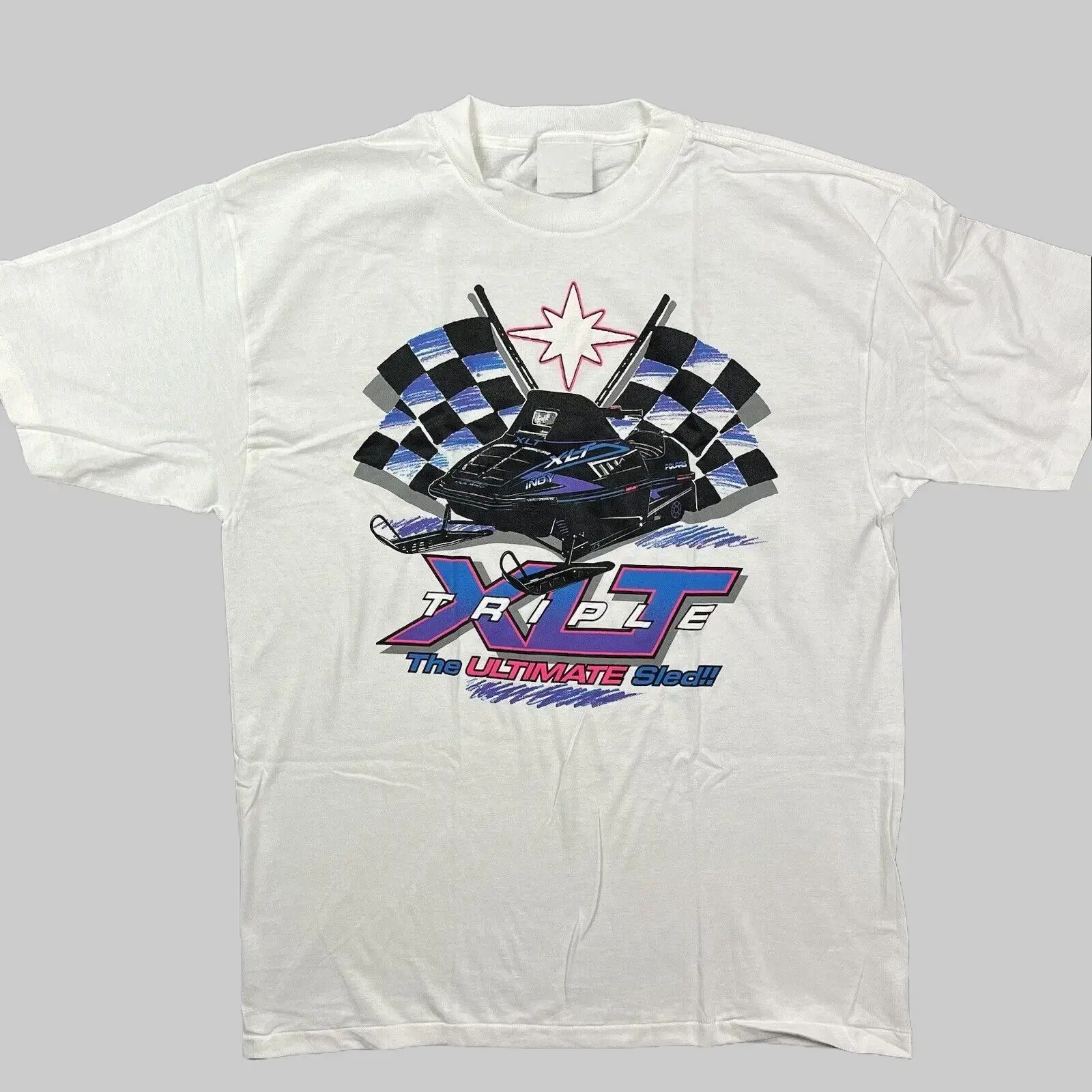 Vintage Polaris Indy XLT Snowmobile T Shirt Sweatshirt Hoodie
