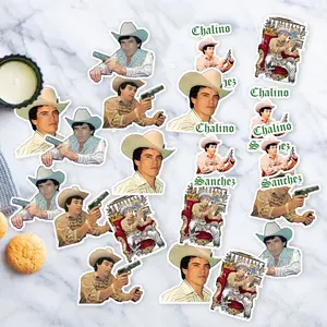 Stickers Pack 20 Pcs Chalino Car Guitar Waterproof Sanchez Vinyl Bottle Skateboard Colorful Luggage Bumper Aesthetic Bike Laptop Water