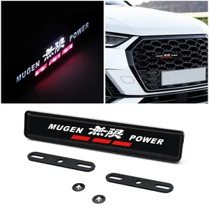 LED Mugen Emblem Light for Renault Car Grille, Waterproof Sunproof High-End Logo Decoration Accessory, Automotive Engine Hood Grill
