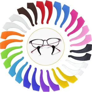 YINGFENG 17 Pairs Multicolored Anti-slip Eyeglass Ear Grips Hook, Kids and Adults Sport Eyeglass Strap Holder, Eyewear Retainer with Box, Silicone Anti Slip Holder for Glasses for Eyeglass Temple Tip