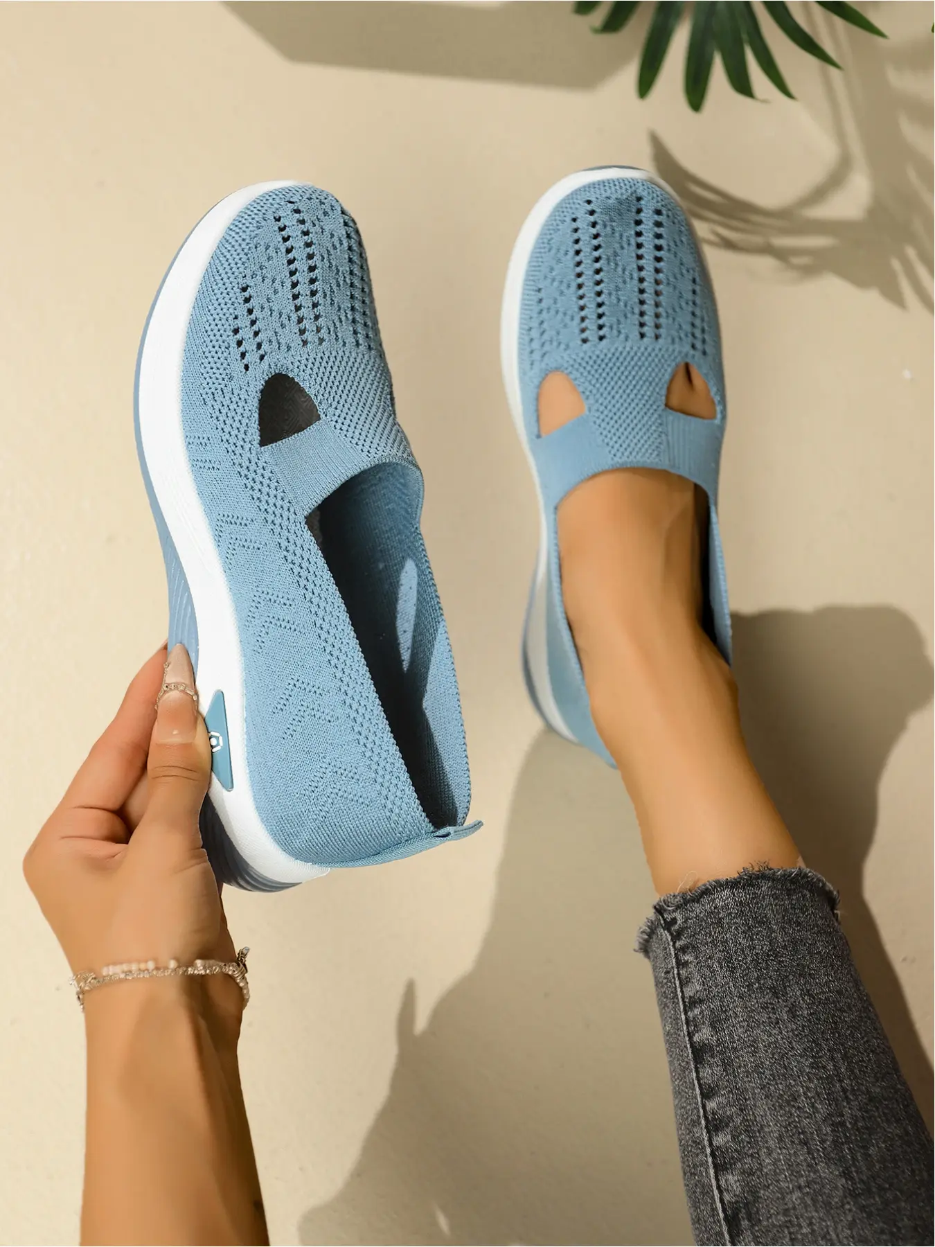 Women's Slip-On Sports Shoes, Breathable Mesh, Anti-Slip Cushion Sole, Lightweight Comfort, Casual Summer Footwear, Daily Commute, Athletic Slip On, Lightweight Slip Ons