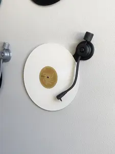 Vinyl Record/LP Wall Mount - Unique Album Display Art + Faux Tonearm