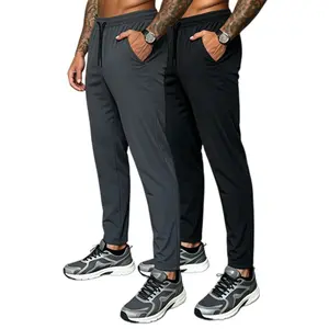 2Pack Men's Solid Loose Minimalist Relaxed Sweatpants, Versatile Year-Round Sports Trousers, Ideal for Autumn-Winter Sweats,solid fashion sweatpants,fashionable jogger sweatpants,casual sport sweatpants,gray sweatpants season,loose casual sweatpants