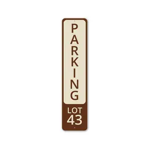 Parking Lot 43 Camping Sign
