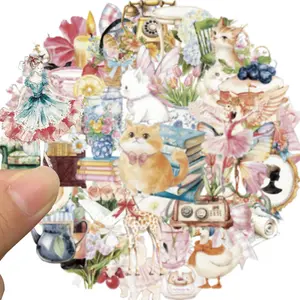 50 Pcs Cute Cartoon Stickers for Kids, Cute Water Bottle Stickers for Kids Waterproof, Vinyl Laptop Kid Sticker Pack, Kid Classroom Prizes for Elementary Students
