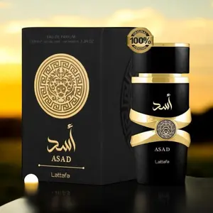 Lattafa Asad Perfume EDP Spray 3.4 oz - Unisex Fragrance with Long-Lasting Scent and Versatile Unisex Scent for Men and Women