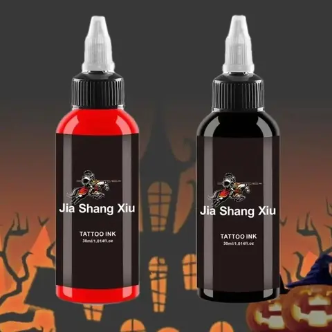Tattoo Ink, 2 Counts Long Lasting Tattoo Pigment, Tattoo Painting Tattoo Supplies, Tattoo Supply for Body Art, Tattoo Inks Set, Kits