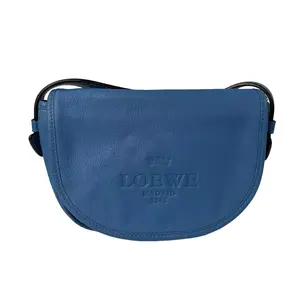 Pre-owned Leather Crossbody Bags Loewe Heritage Half Moon Crossbody Bag
