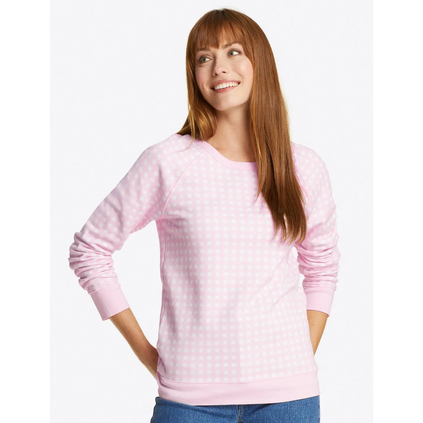 Natalie Sweatshirt in Gingham