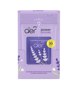Godrej Aer Power Pocket Lavender Bloom Pack of 6, Hanging Home Air Freshener