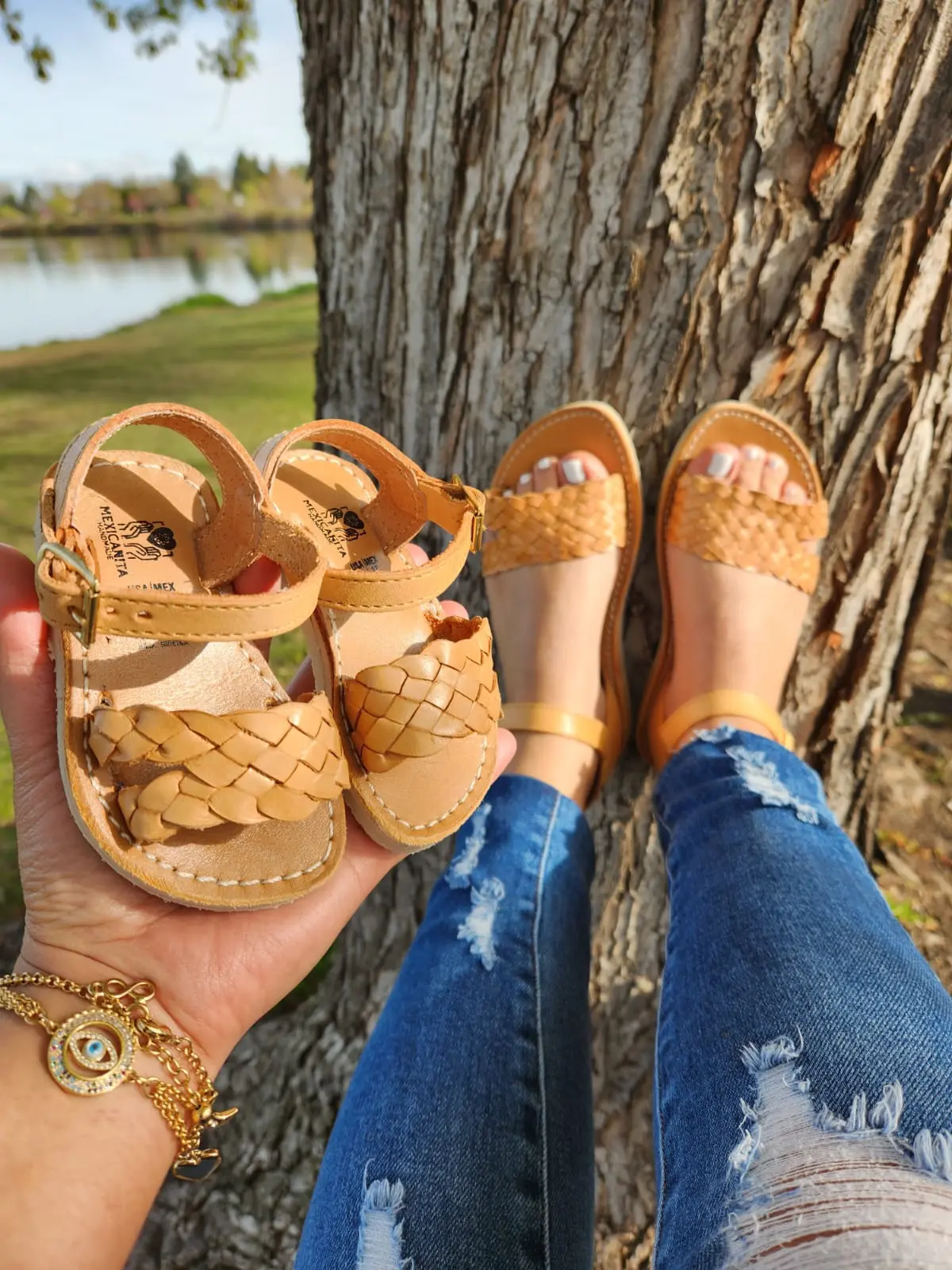 Mom and me sandals, mexican huarache Mom and me sandals, mexican huarache