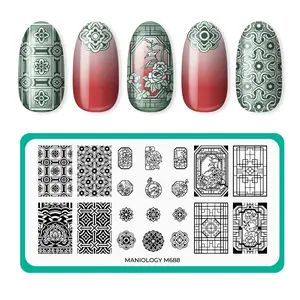 Painted Eaves (M688) - Nail Stamping Plate Painted Eaves (M688) - Nail Stamping Plate