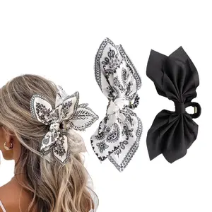 Bow Claw Hair Clips 2PCS – Large Butterfly Hair Clips for Women & Girls
