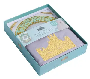 Official Downton Abbey Crawley Household Cookbook Gift Set - Includes Cookbook, Apron - For Cooking Enthusiasts With Dinner Ideas