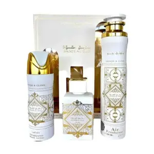 Lattafa Badee Al Oud Honor And Glory 3 Piece Gift Set for Unisex By Lattafa
