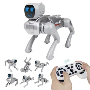 Smart Voice-Controlled Robot Dog, 2.4g Remote + APP Control, Programmable Tricks, Kids Educational Toy, Requires 2 Aaa Batteries