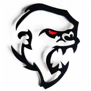 2x Gorilla Ape Monkey Redeye Badge Logo Emblem for Car Truck Auto Trunk Fender