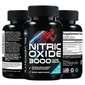 Extra Strength Nitric Oxide Booster - 3X Strength L-Arginine AKG & Citrulline Malate - Men & Women Premium Pre Workout Nitric Booster - Natural Energy & Muscle Support, Bottled in USA - 180 Capsules