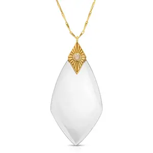 Maya Gold Labradorite - Magnifier Pendant Necklace