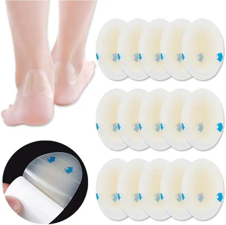 15/100 PCS Hydrocolloid Blister Cushion Pads, Invisible Gel Protective Insoles for Shoes & Footwear, Fashion Accessories, Shoe, Rubber