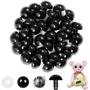 40 count 20mm Upgraded Safety Eyes for Crocheting Amigurumi Eyes for Crochet  with Washers Craft Eyes Doll Eyes Stuffed  Eyes  for Crochet Lovers Halloween Decorations