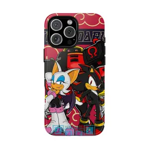 Shadow, Rouge and Omega Magsafe Tough Phone Case, Gaming Case for iPhone, Gamer Gift